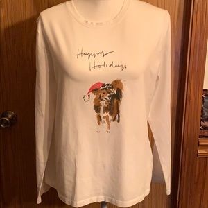 Liz Claiborne new holiday top XL